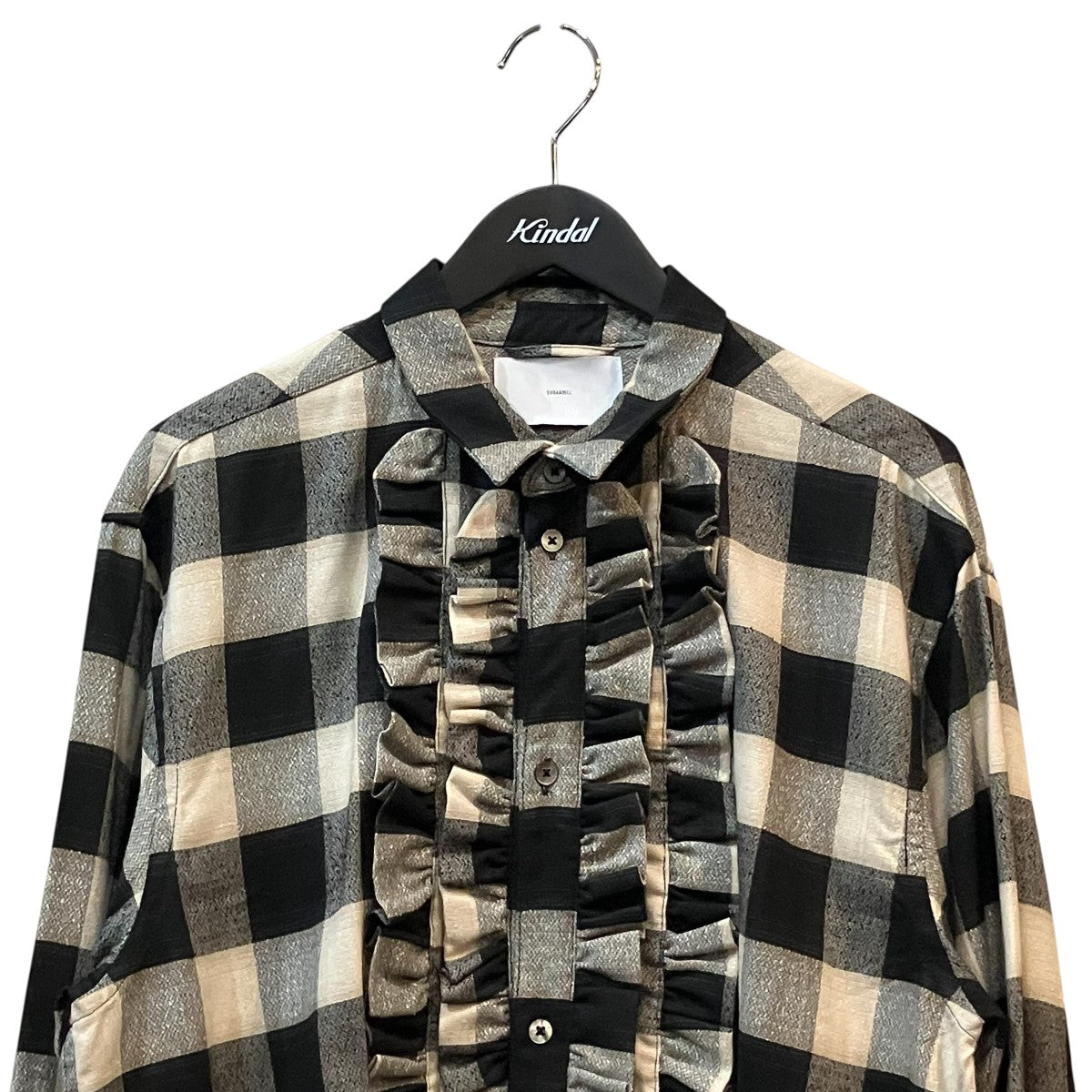 「FRILL OMBRE PLAID BLOUSE」フリルチェックシャツ23SSSH16