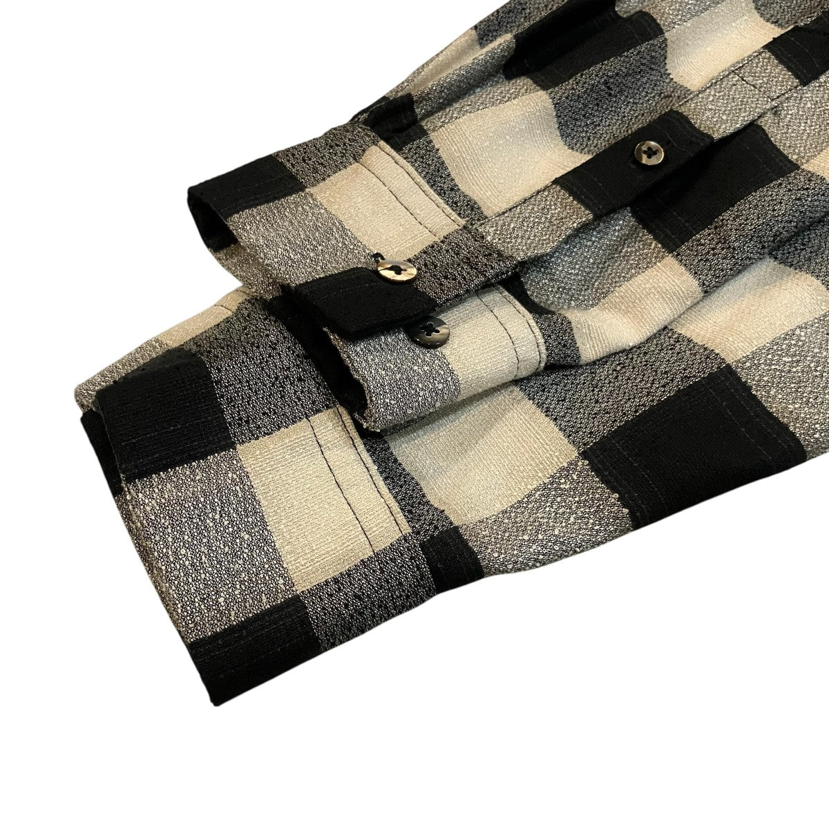 「FRILL OMBRE PLAID BLOUSE」フリルチェックシャツ23SSSH16