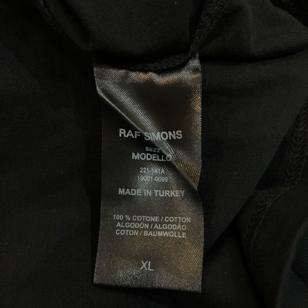 RAF SIMONS(ラフシモンズ) 再構築プリントTシャツ221 141A 221 141A