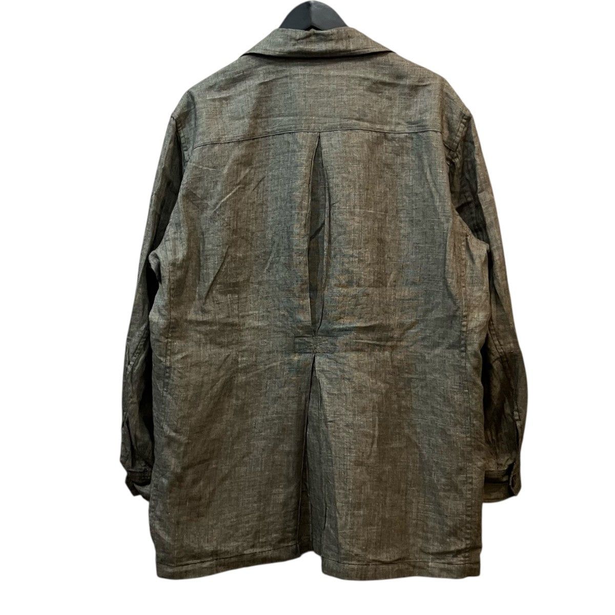 Cale WOOL LINEN SILK SAFARI JACKET シャツジャケット 古着・中古-2枚目のアイテム画像