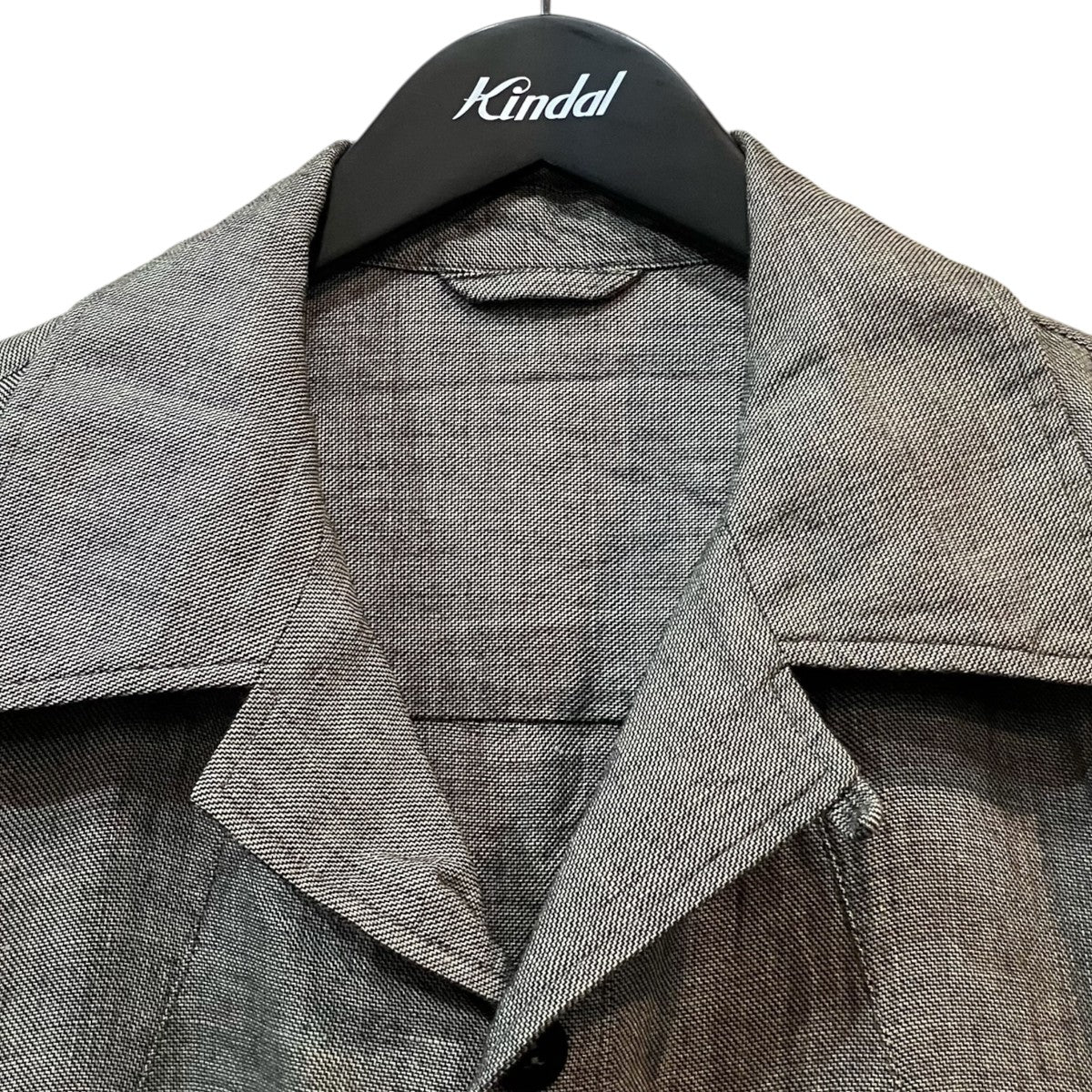 Cale WOOL LINEN SILK SAFARI JACKET シャツジャケット 古着・中古-3枚目のアイテム画像