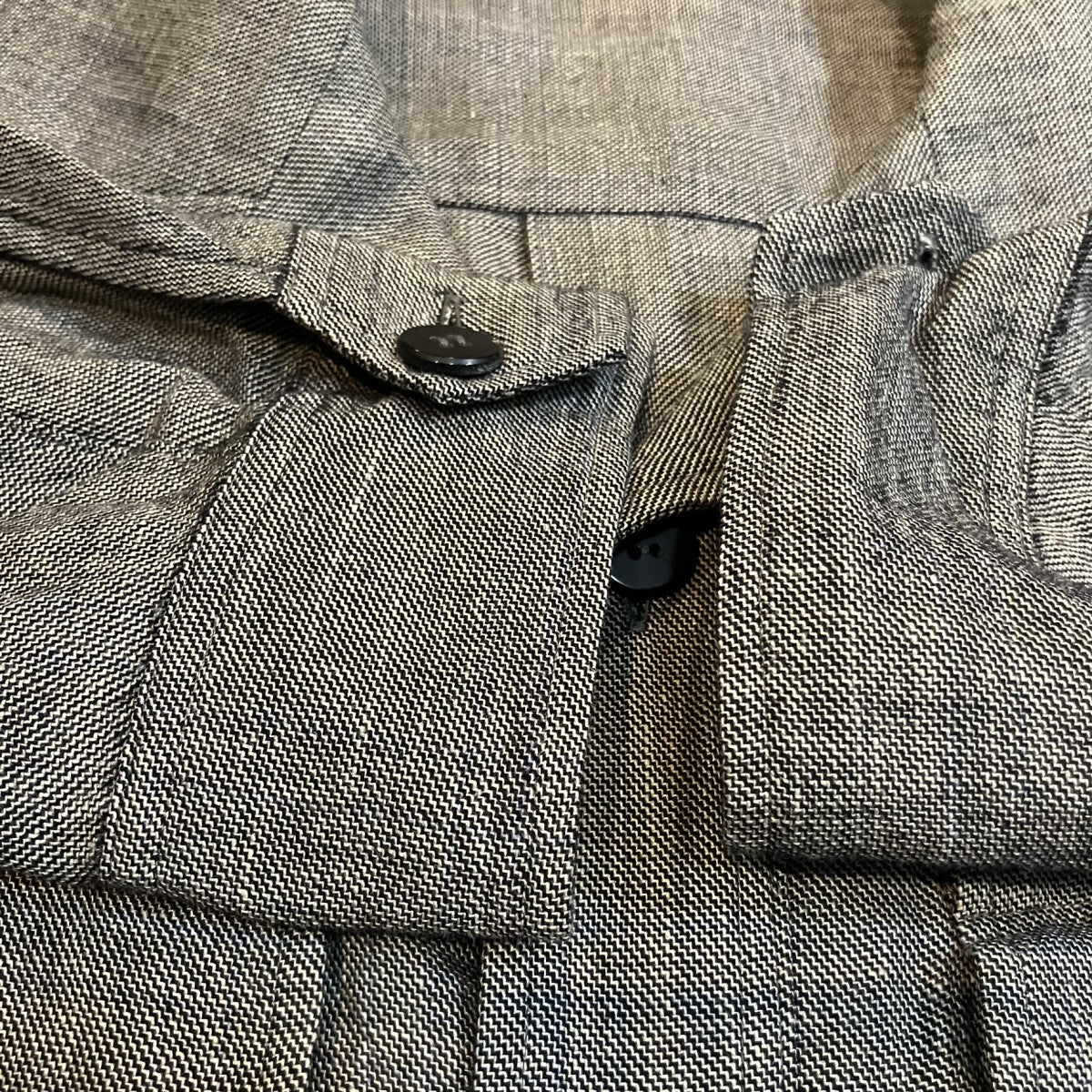 Cale WOOL LINEN SILK SAFARI JACKET シャツジャケット 古着・中古-4枚目のアイテム画像