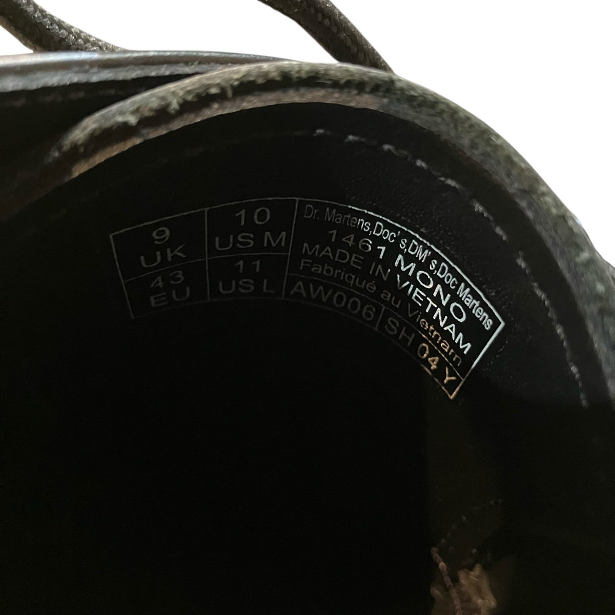 Dr．Martens 3ホールレザーシューズAW006 SH 04Y 古着・中古-8枚目のアイテム画像