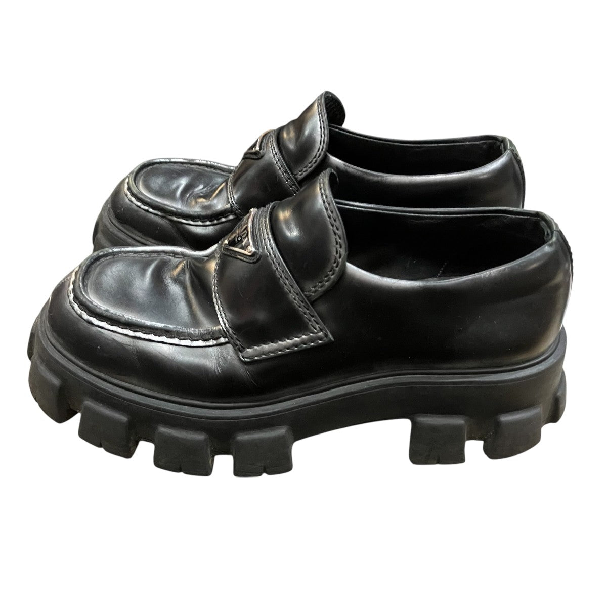 PRADA モノリス ブラッシュドレザー ローファー2DE129 古着・中古-2枚目のアイテム画像