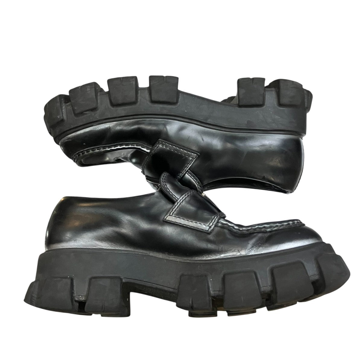 PRADA モノリス ブラッシュドレザー ローファー2DE129 古着・中古-5枚目のアイテム画像