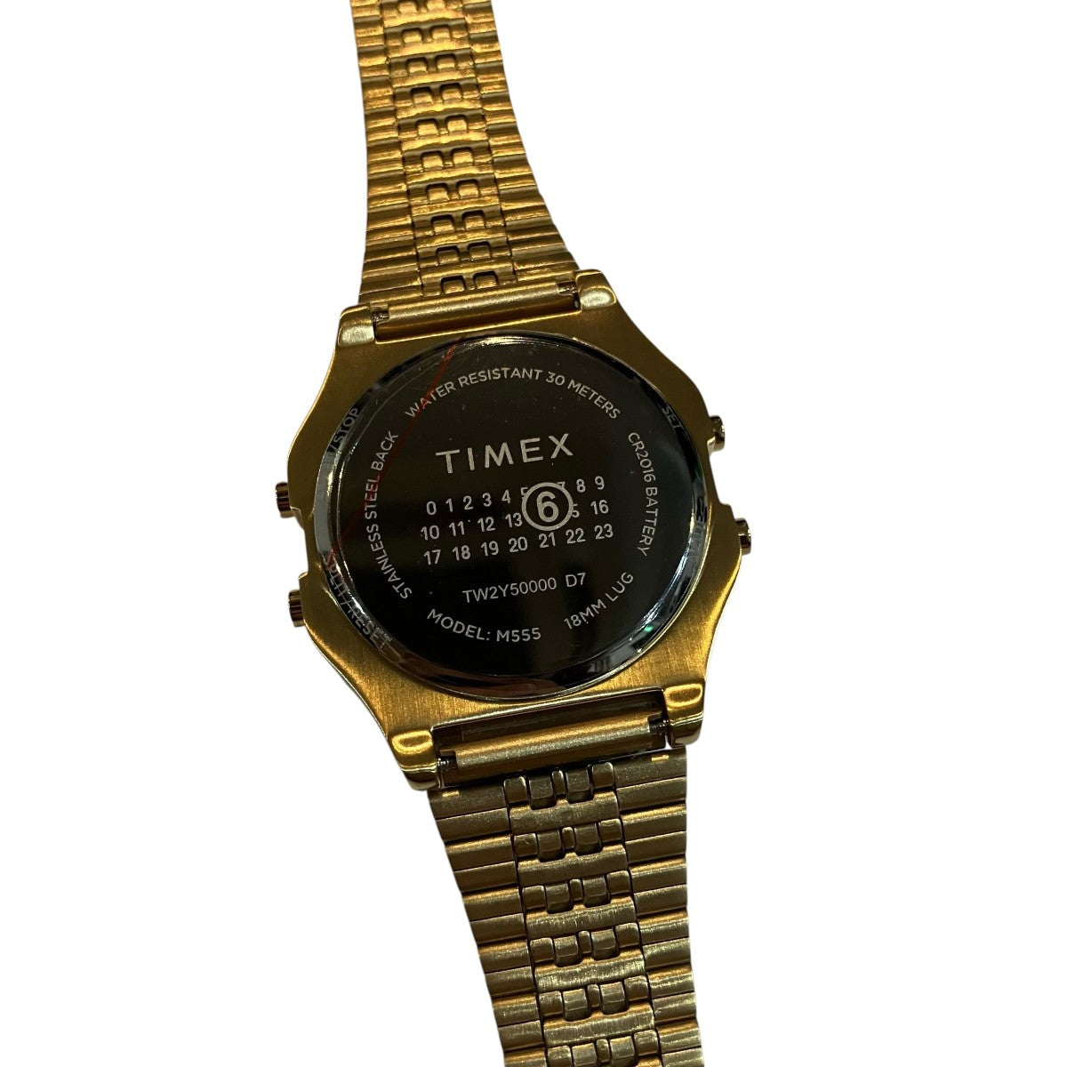 TIMEX×MM6 Maison Margiela デジタルウォッチS33YW0002 M100062 古着・中古-6枚目のアイテム画像
