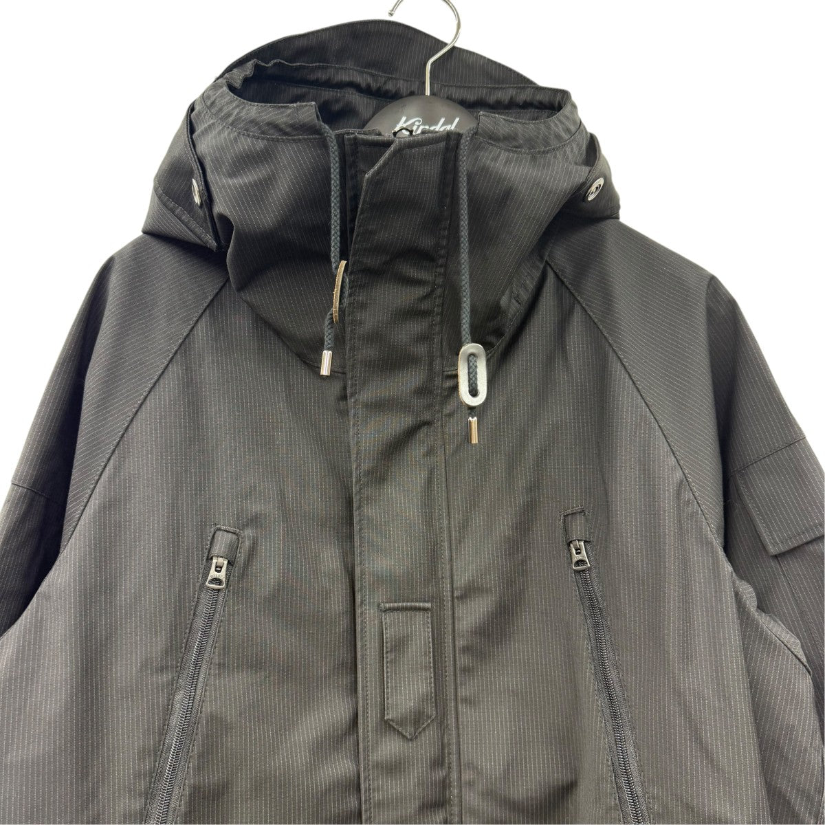ウールエステルストライプラミネート撥水加工 ジャケットWC-J024