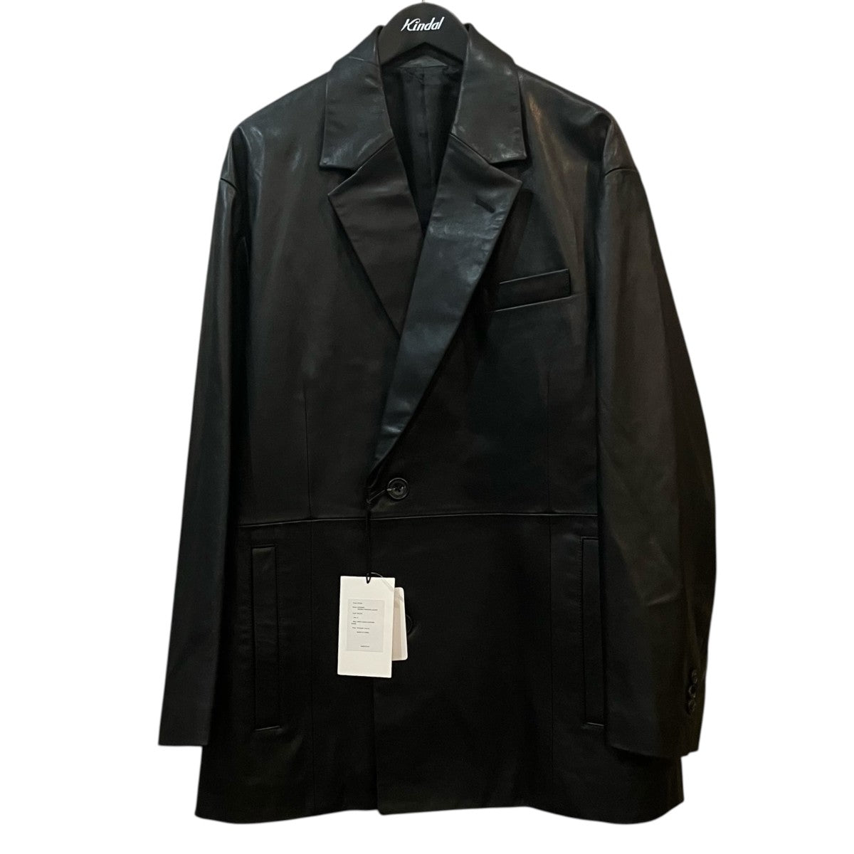 stein LEATHER DOUBLE BRESTED JACKET レザーダブルテーラードジャケット 古着・中古-1枚目のアイテム画像
