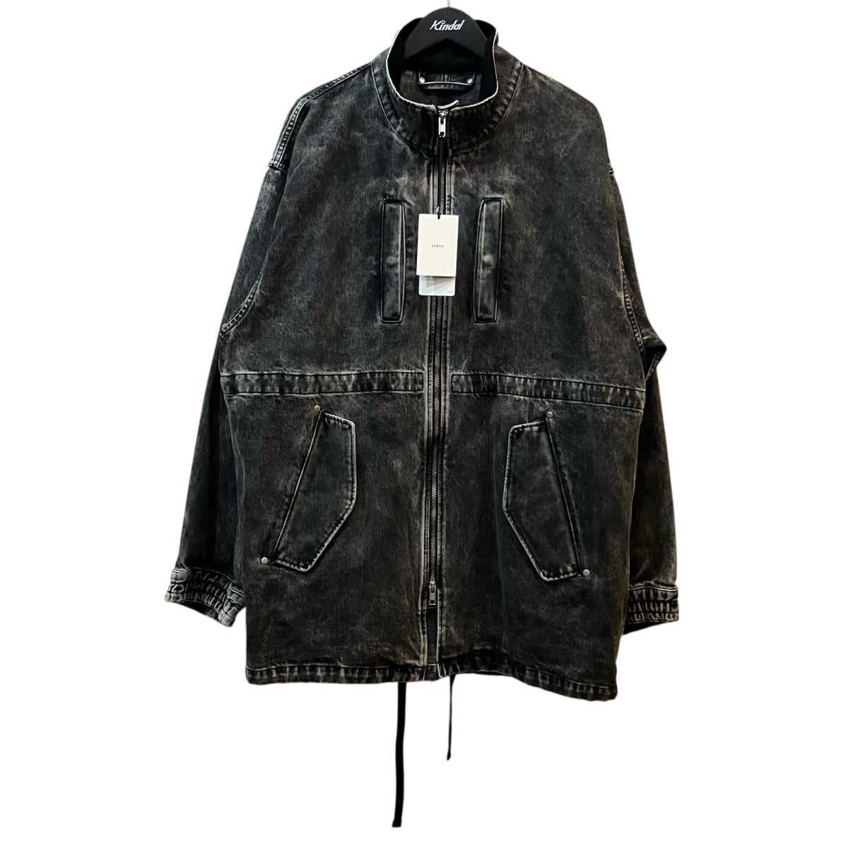 stein CHEMICAL BLEACHED DENIM MODS COAT ブリーチドデニムモッズコート 古着・中古-1枚目のアイテム画像