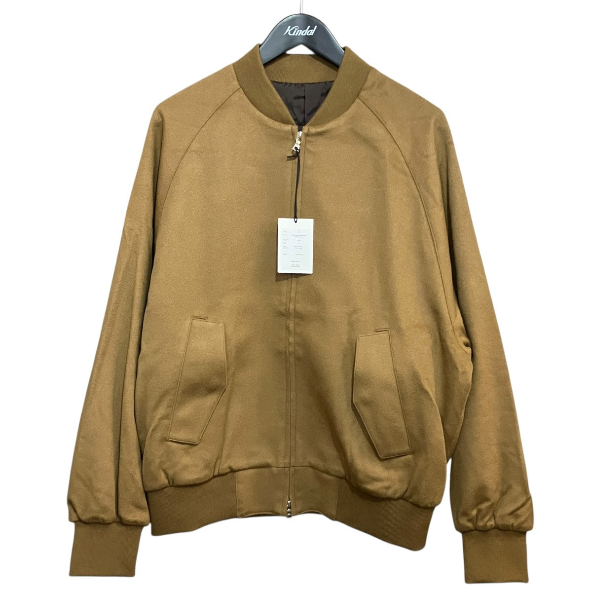 WOOL CASHMERE  BEAVER ZIP SHORT JACKETウールカシミヤショートブルゾンST.765