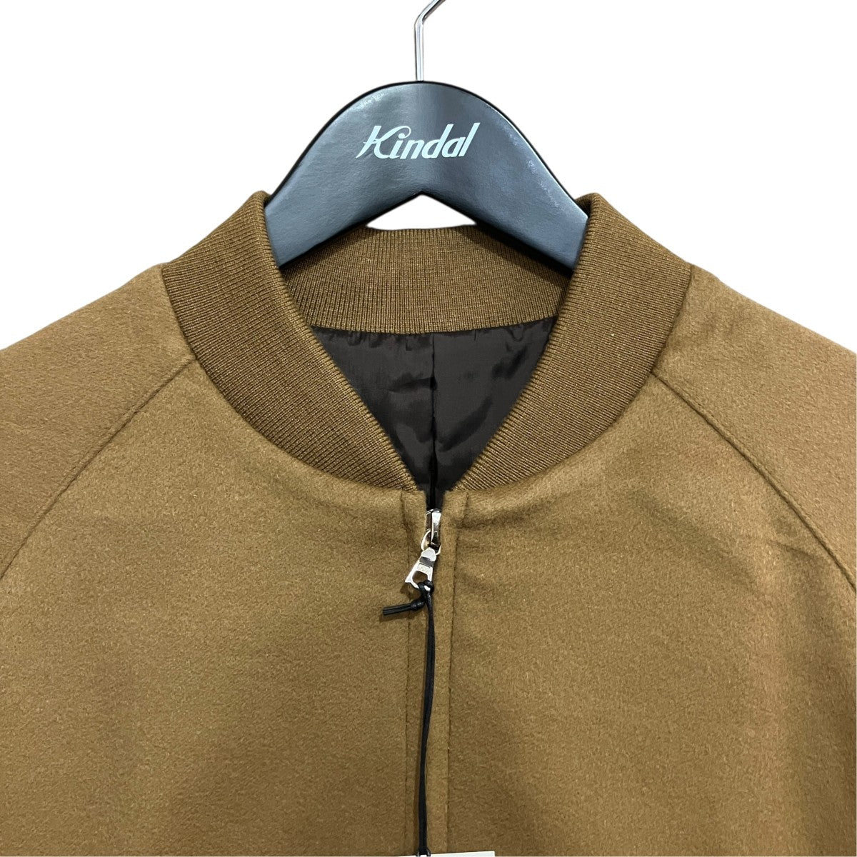WOOL CASHMERE  BEAVER ZIP SHORT JACKETウールカシミヤショートブルゾンST.765