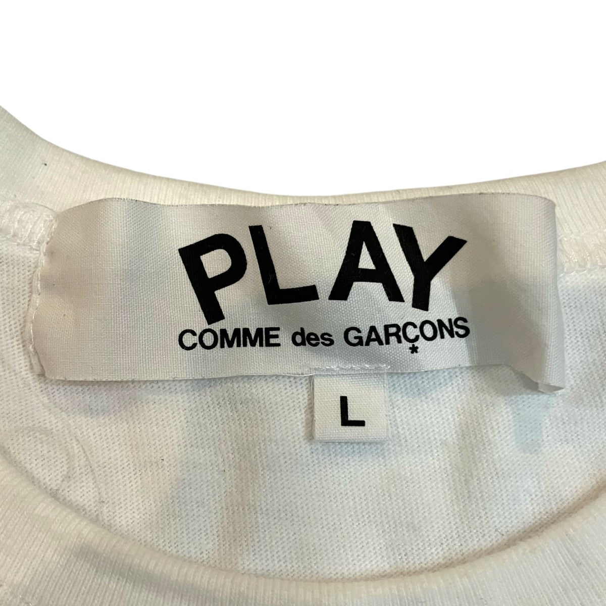 PLAY COMME des GARCONS ハートワッペンプリントTシャツAZ T102 古着・中古-5枚目のアイテム画像