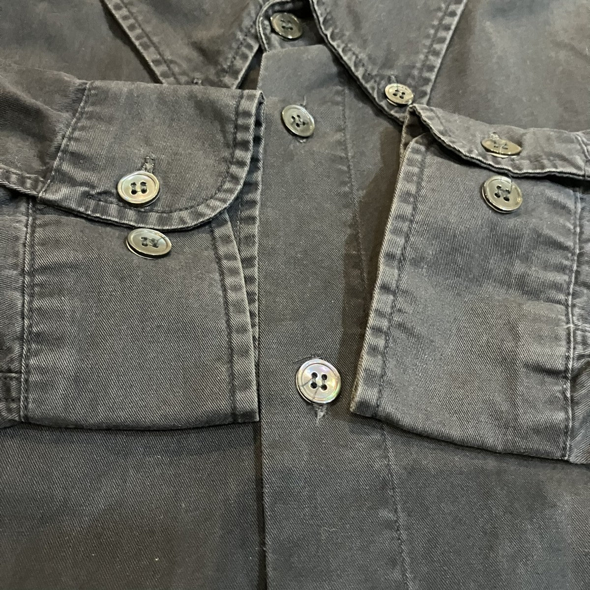 HELMUT LANG ワンポイント刺繍長袖シャツ 古着・中古-4枚目のアイテム画像