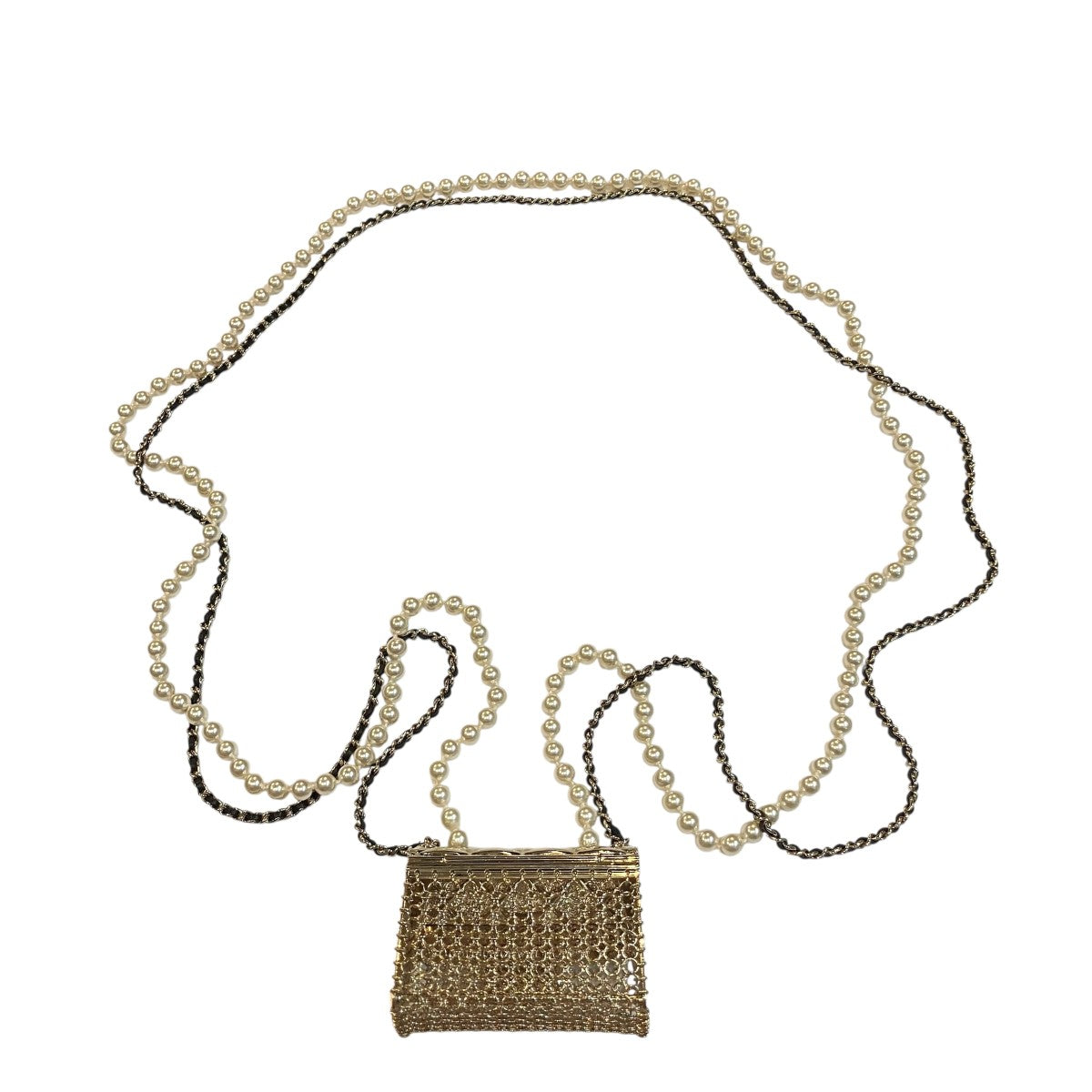 CHANEL マトラッセ フラップバッグネックレス 古着・中古-3枚目のアイテム画像