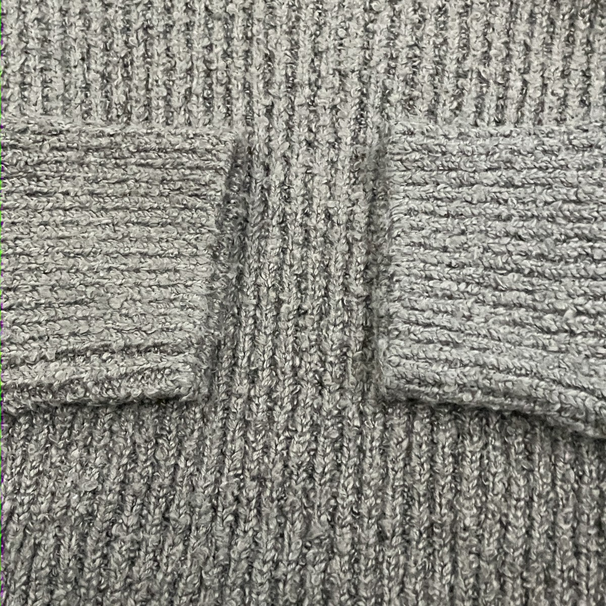 LOOSE NECK COTTON RIB KNIT タートルネックニット
