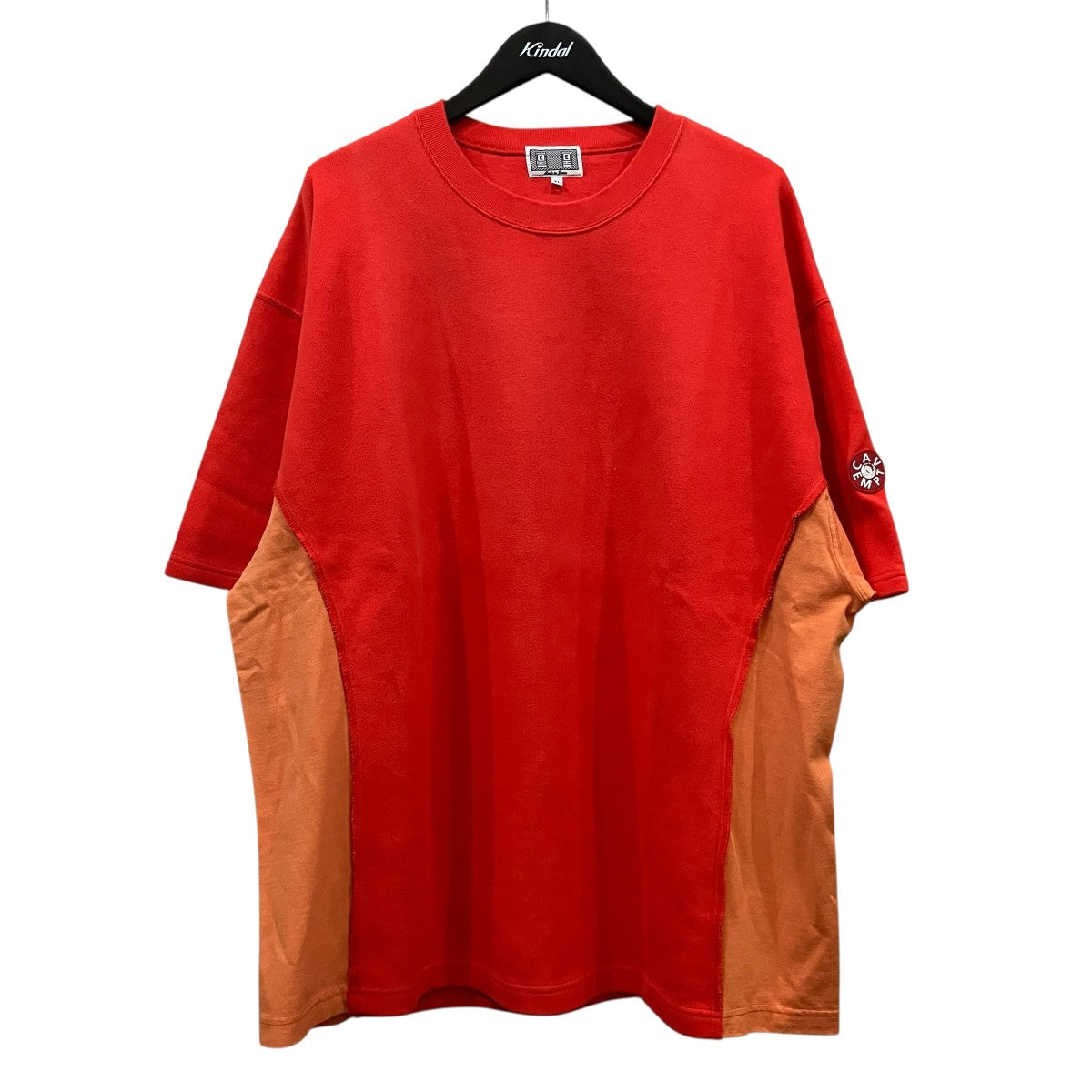 ウォッシュ加工ワイドサイドTシャツCES26T22
