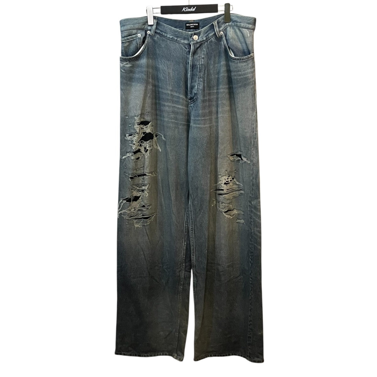 BALENCIAGA トロンプルイユ デニム柄 ワイドスウェットパンツ 古着・中古-1枚目のアイテム画像