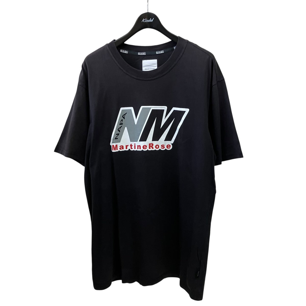 NAPAPIJRI×Martine rose ロゴプリントTシャツNOYIG7 古着・中古-1枚目のアイテム画像