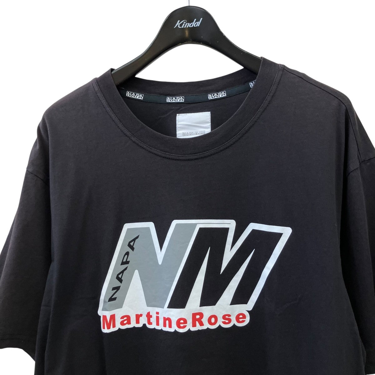 NAPAPIJRI×Martine rose ロゴプリントTシャツNOYIG7 古着・中古-3枚目のアイテム画像