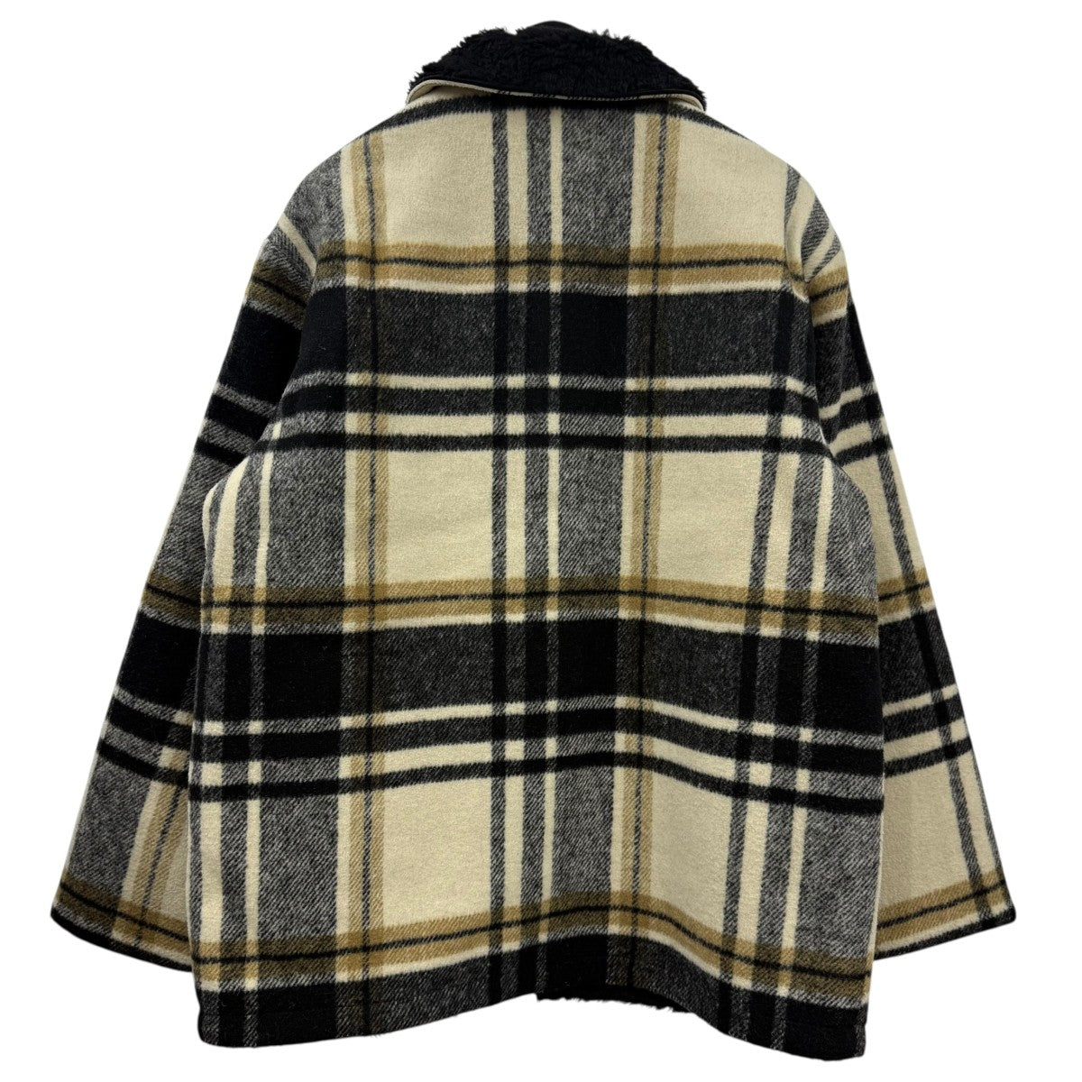 25AWPlaid Car Coatボアチェックコート