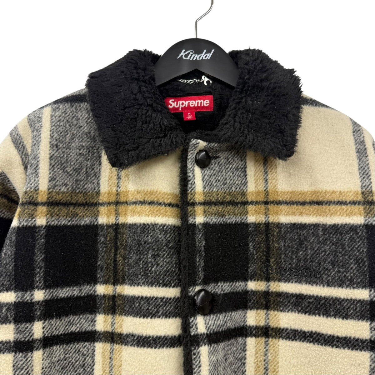 25AWPlaid Car Coatボアチェックコート