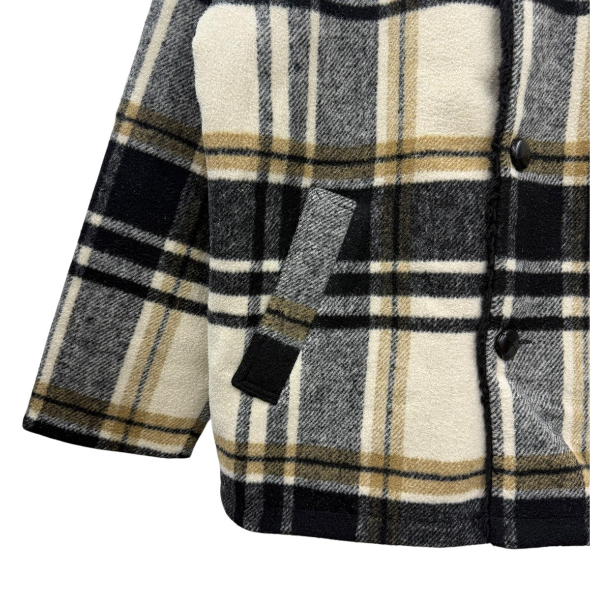 25AWPlaid Car Coatボアチェックコート
