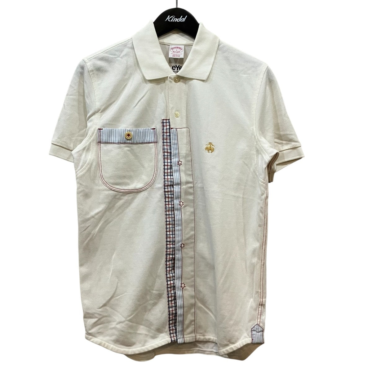 切替刺繍ポロシャツWM T917