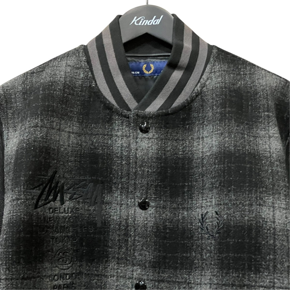 stussy×FRED PERRY スタジアムジャケット 古着・中古-3枚目のアイテム画像