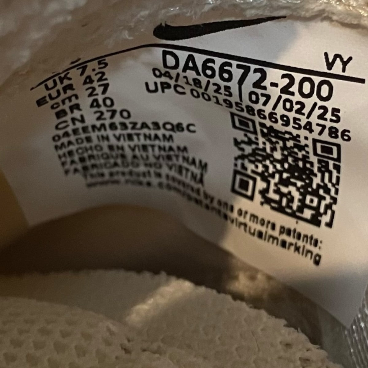 NIKE×Tom Sack 「GENERAL PURPOSE SHOE」ローカットスニーカーDA6672 200 古着・中古-8枚目のアイテム画像