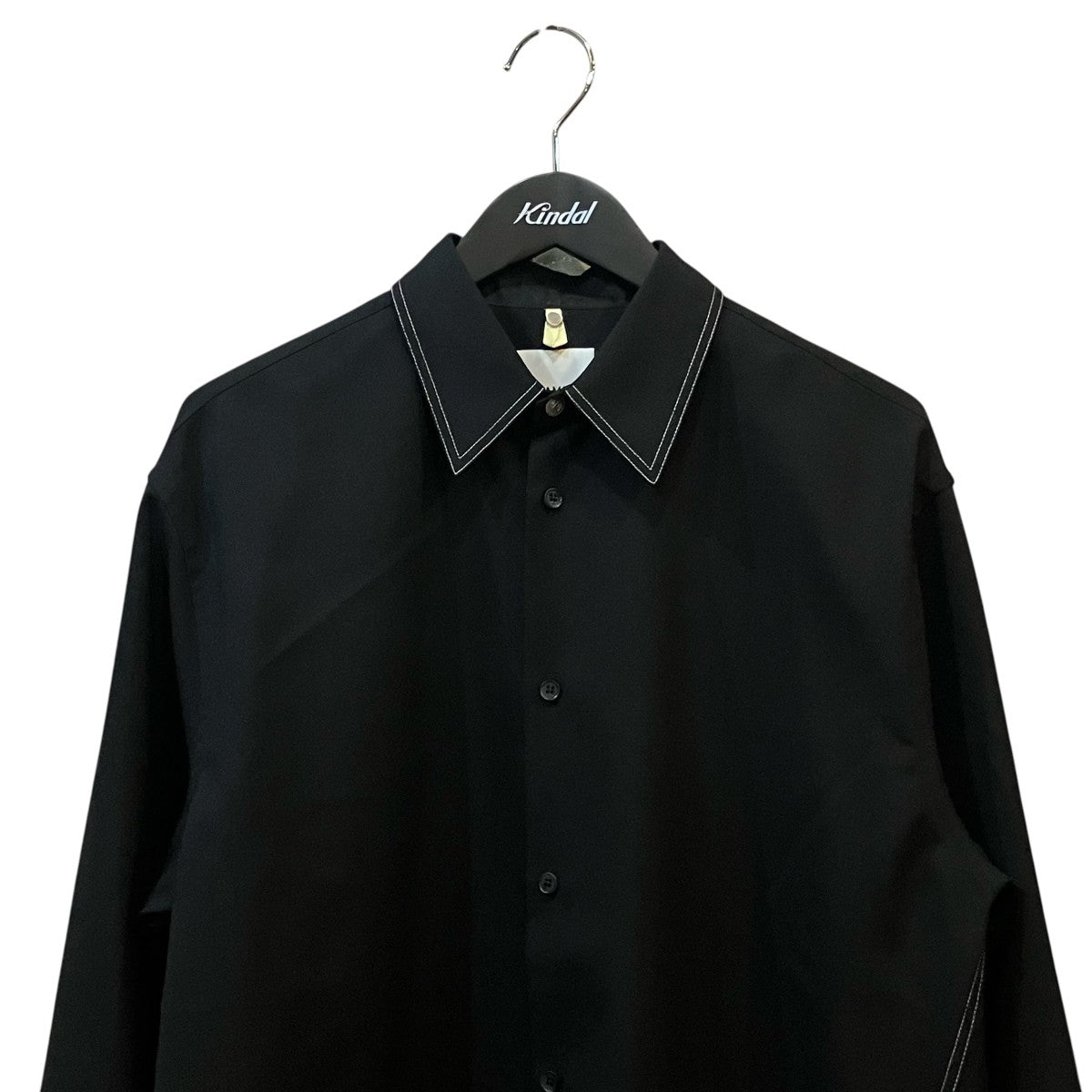 OAMC 「Ray Shirt Wool Raisin」ウールギャバジンシャツ22A28OAU48 古着・中古-3枚目のアイテム画像