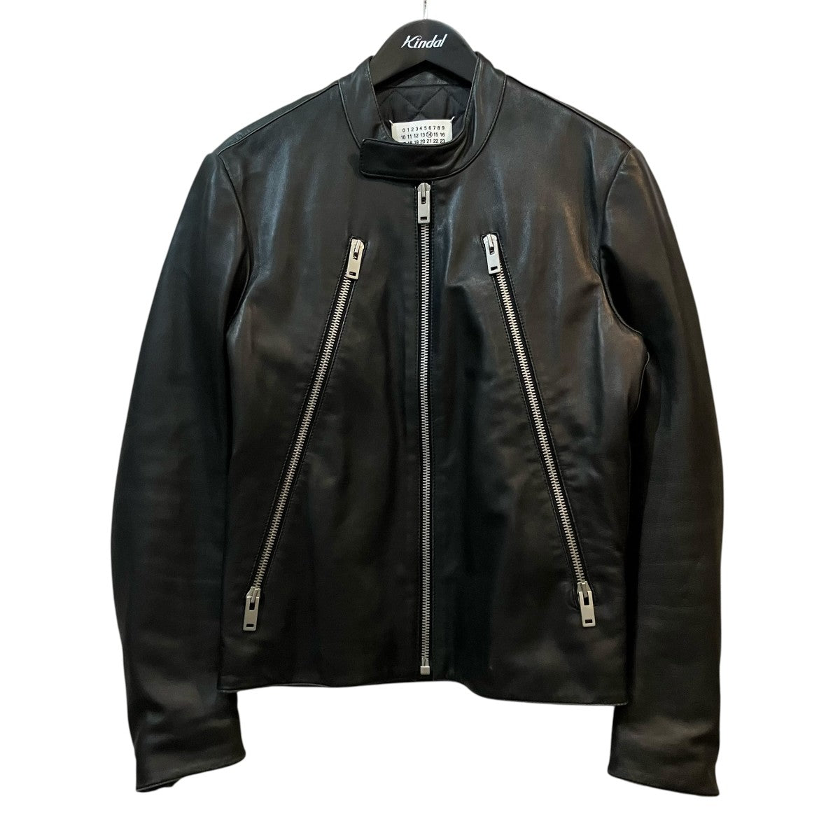 「5 ZIP LEATHER BLOUSON」八の字 レザーライダースジャケットS50AM0268