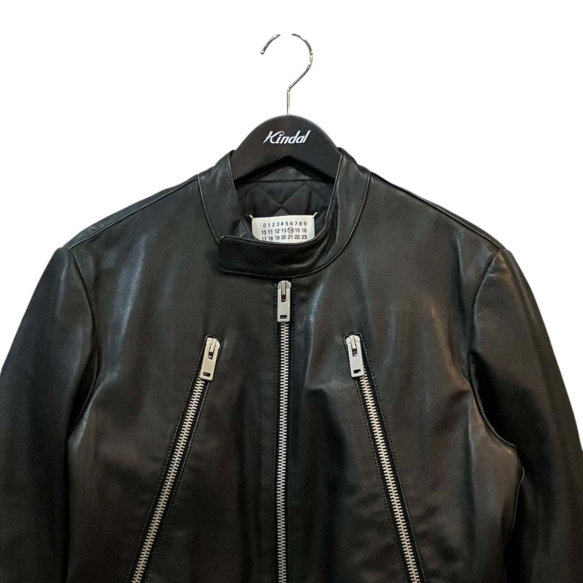 「5 ZIP LEATHER BLOUSON」八の字 レザーライダースジャケットS50AM0268