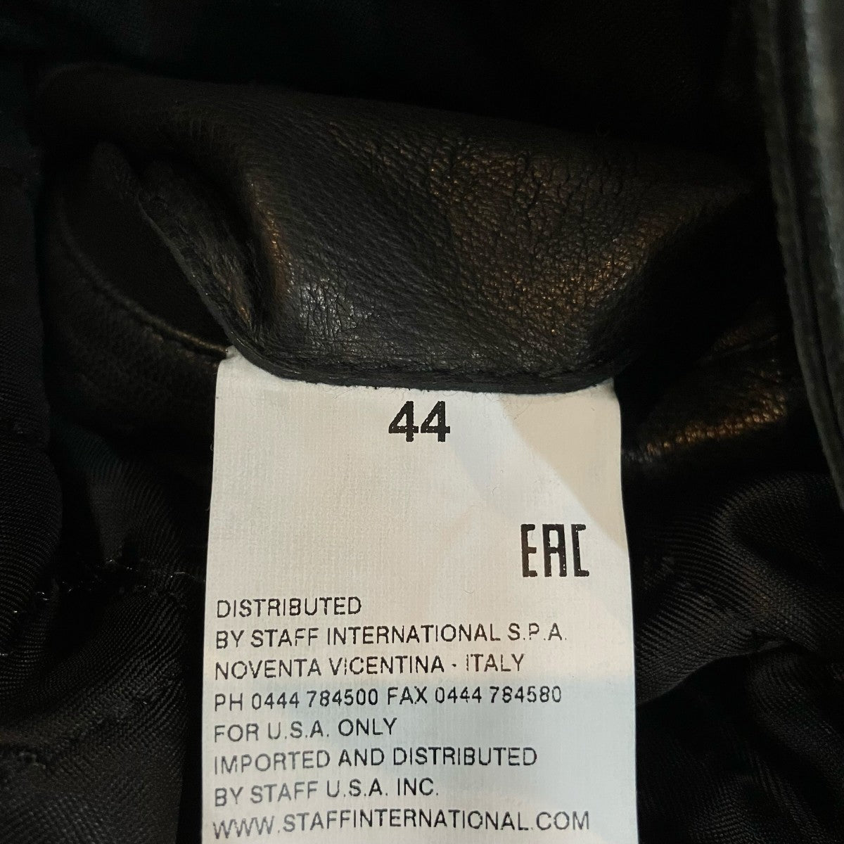 「5 ZIP LEATHER BLOUSON」八の字 レザーライダースジャケットS50AM0268
