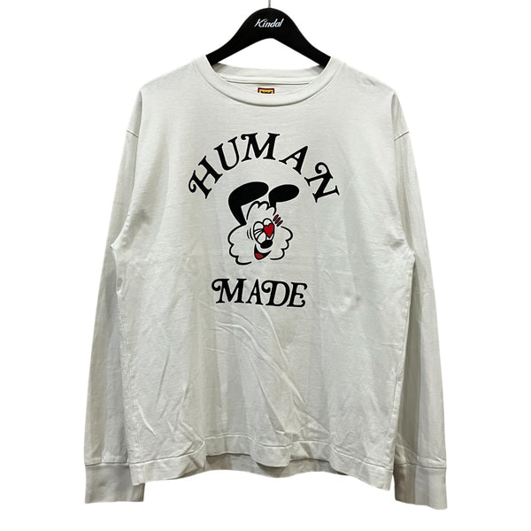 Lサイズ Human Made Girls Don't Cry ロングTシャツ HUMAN MADE×GIRLS DON'T CRY 長袖Tシャツ ホワイト サイズ M｜【公式