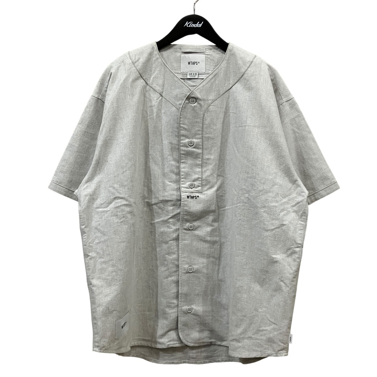 「LEAGUE SS COTTON OXFORD」ベースボールシャツ211TQDT-SHM06