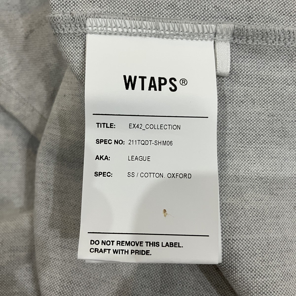 「LEAGUE SS COTTON OXFORD」ベースボールシャツ211TQDT-SHM06