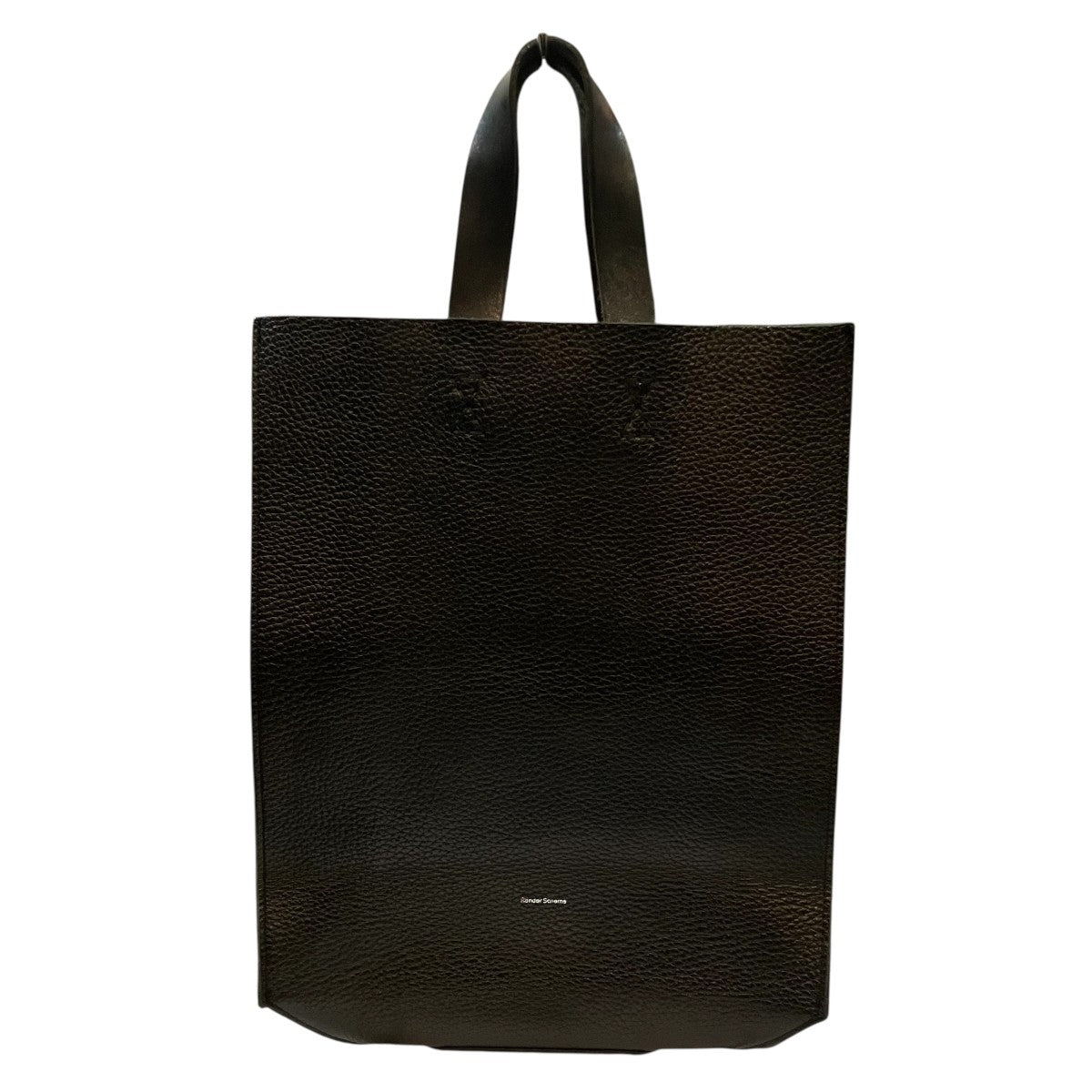 P*e様 バーバリー ブラックレザートートバッグ Hender Scheme(エンダースキーマ) 「paper bag big」レザートート