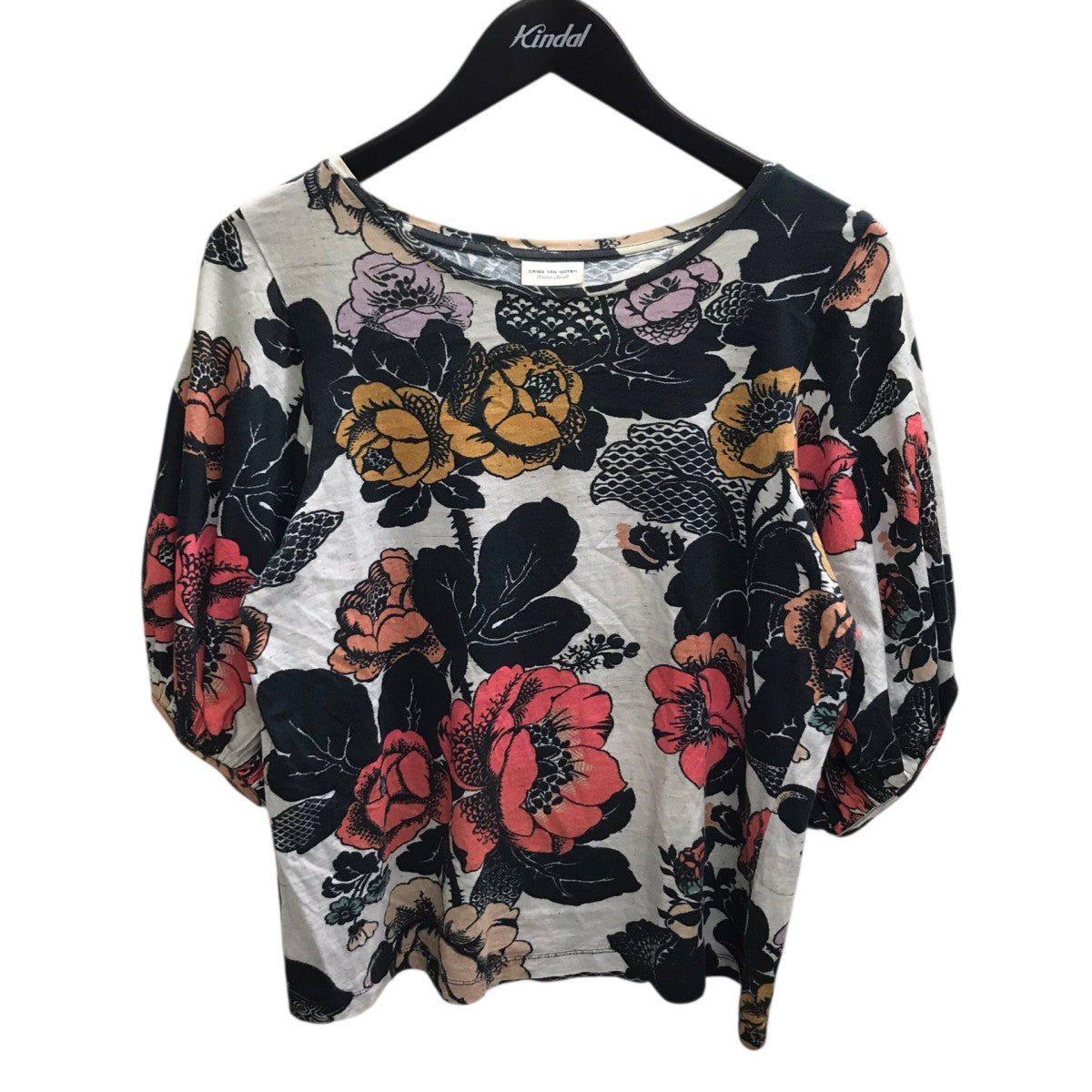 DRIES VAN NOTEN フラワー柄Tシャツ 古着・中古-1枚目のアイテム画像