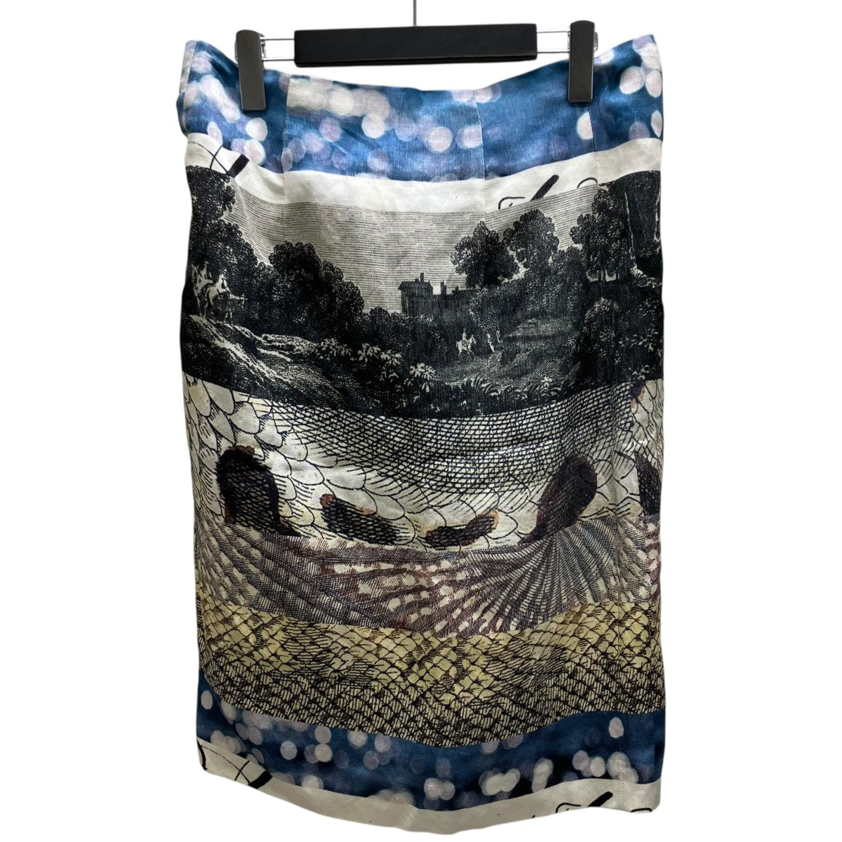 DRIES VAN NOTEN 総柄巻きスカート 古着・中古-3枚目のアイテム画像