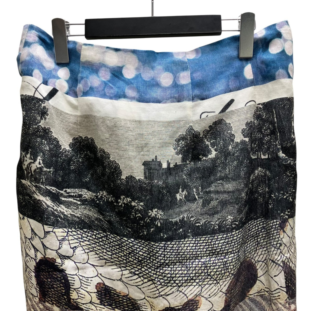DRIES VAN NOTEN 総柄巻きスカート 古着・中古-4枚目のアイテム画像