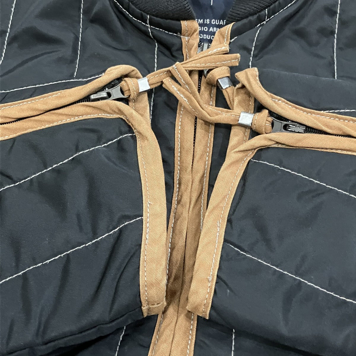 ARMANI JEANS ワッペンロゴジップジャケット 古着・中古-4枚目のアイテム画像