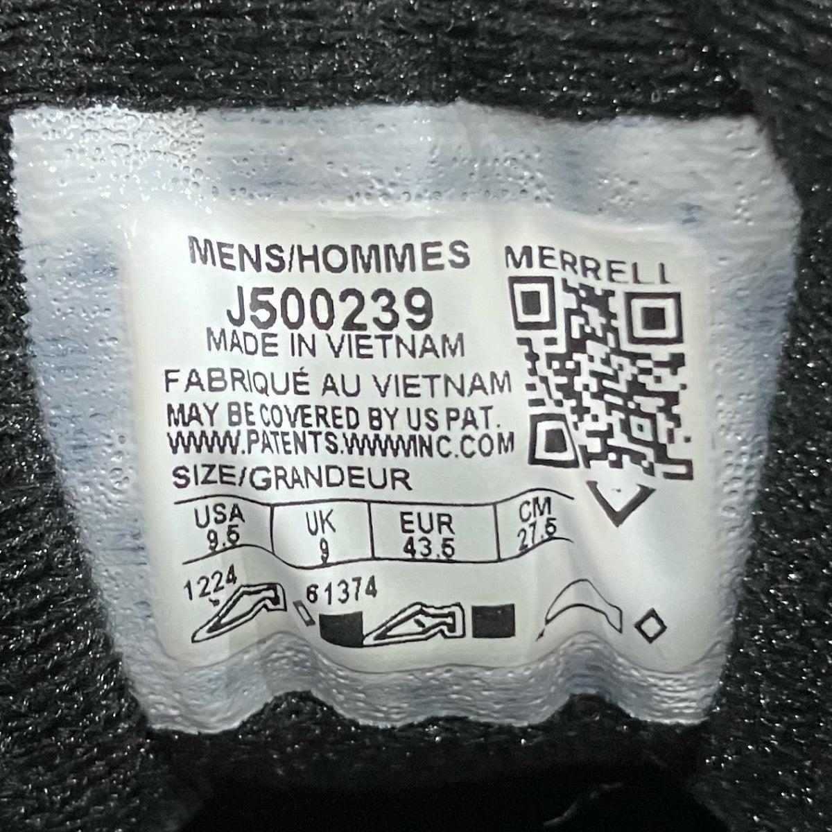 MERRELL 「Moab 3 Synthetic GORE TEX Triple Black」モアブ 3 シンセティックゴアテックス スニーカーJ500239 古着・中古-8枚目のアイテム画像