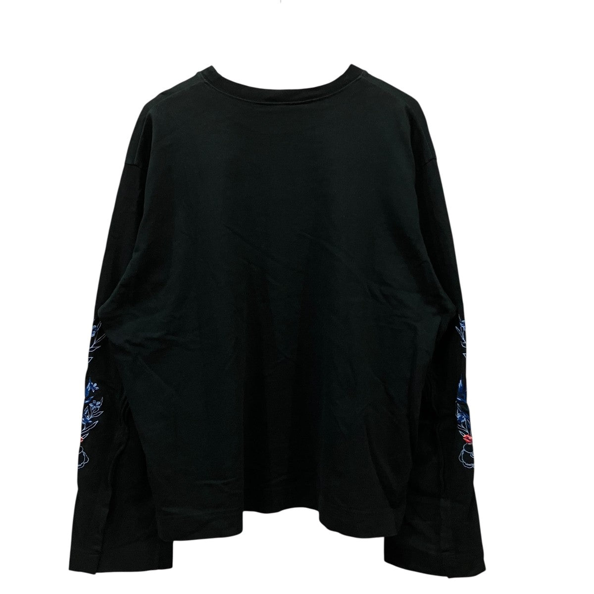袖花柄モチーフ刺繍ロングスリーブTシャツjie-19s-ct07