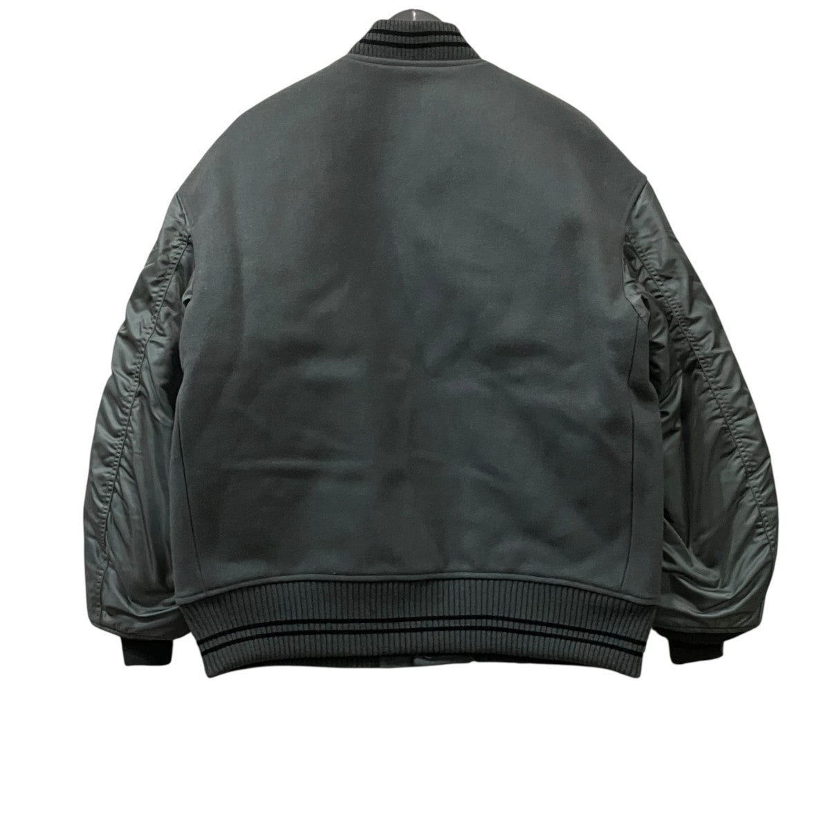 VARSITY JACKET ORGANIC WOOL MELTON メルトン切替スタジャン