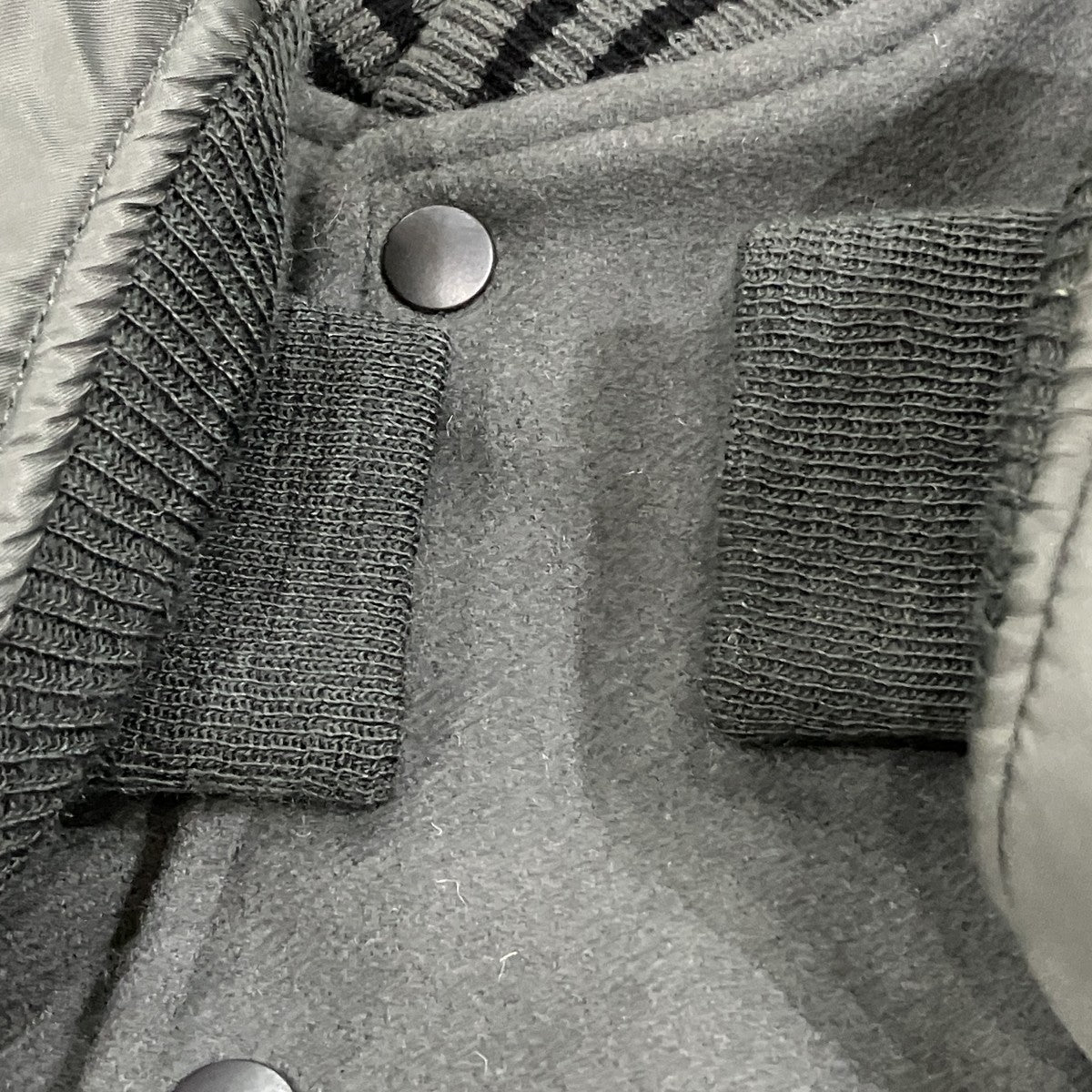VARSITY JACKET ORGANIC WOOL MELTON メルトン切替スタジャン