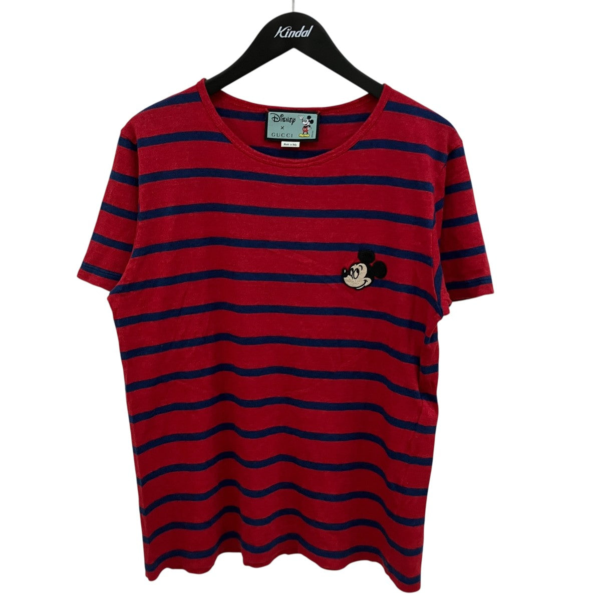 ミッキーマウスワッペンボーダーTシャツ598971
