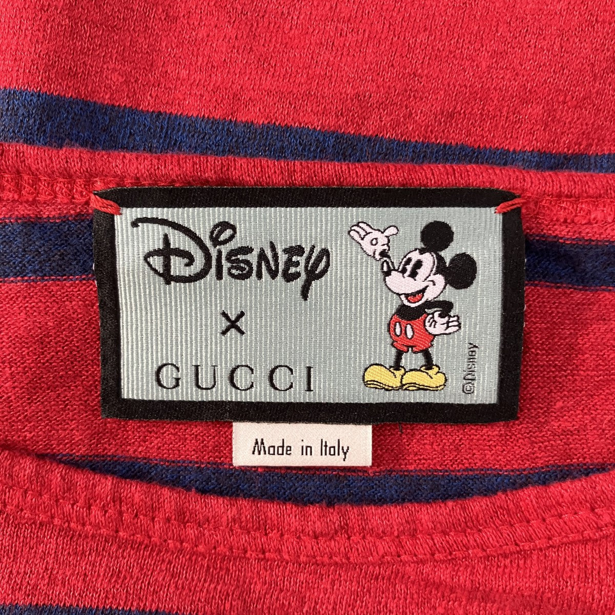 ミッキーマウスワッペンボーダーTシャツ598971