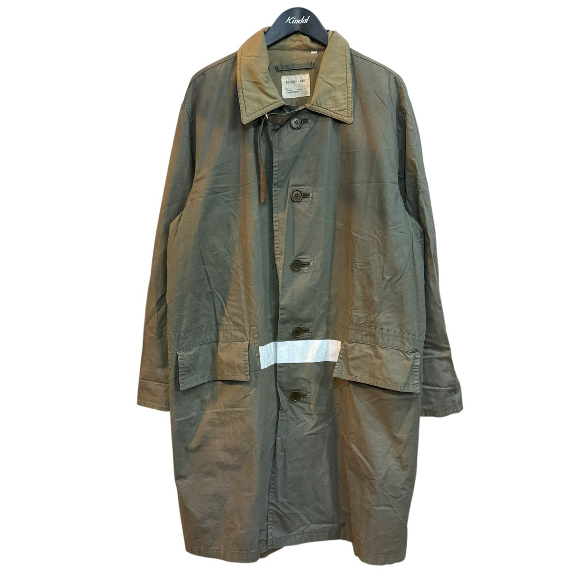 HELMUT LANG ラインペイントミリタリーコート 古着・中古-1枚目のアイテム画像