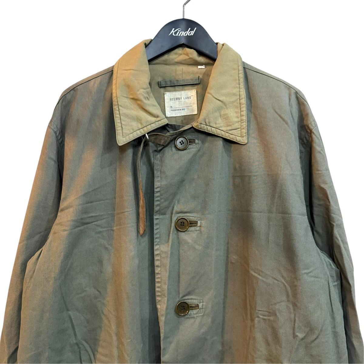 HELMUT LANG ラインペイントミリタリーコート 古着・中古-3枚目のアイテム画像