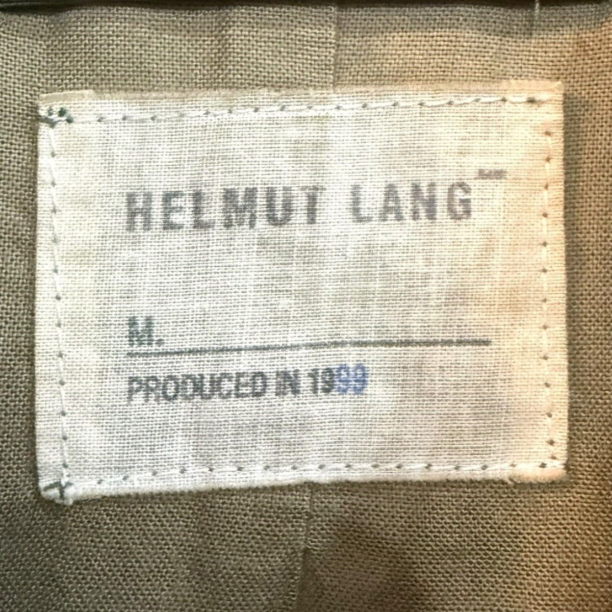 HELMUT LANG ラインペイントミリタリーコート 古着・中古-6枚目のアイテム画像
